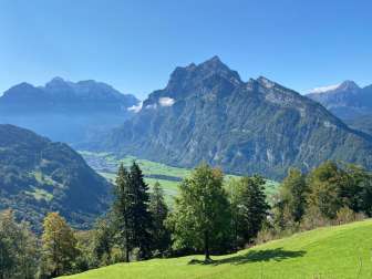 Aussicht über die Glarner Alpen
