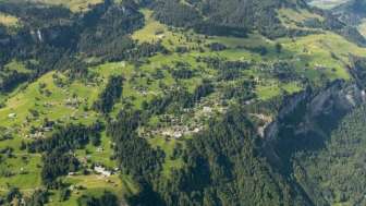Das Rutschgebiet in Braunwald
