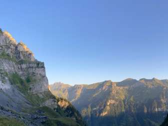 Morgenstimmung auf dem Aufstieg