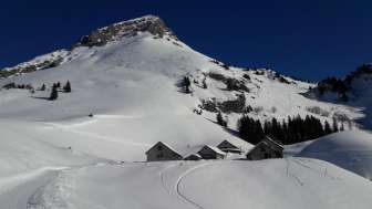 Fronalpstock mit Fronalp Mittler Stafel