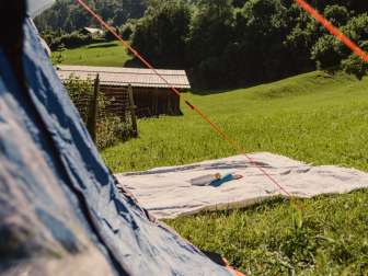 Zelten auf dem Bauernhof