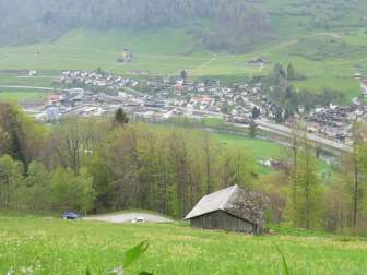 Blick auf Haslen